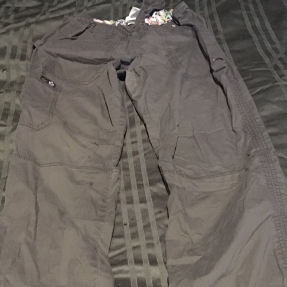 Koi gray small petite pants
